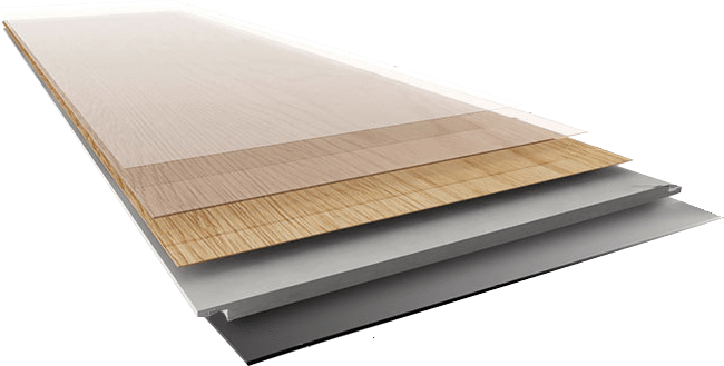 SPC flooring consists of at least five layers of structure