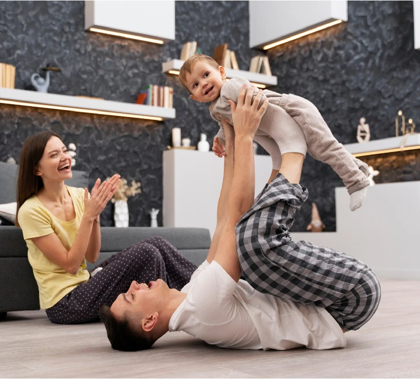 Vinyl flooring has 0 formaldehyde, which is safer and more environmentally friendly.