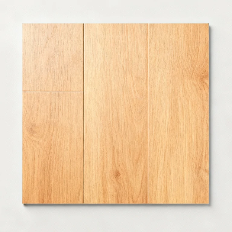 light brown laminate flooring display